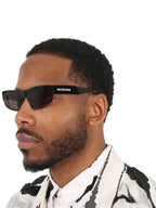 Balenciaga Eyewear Logo Print Square Frame Sunglasses BB0305S