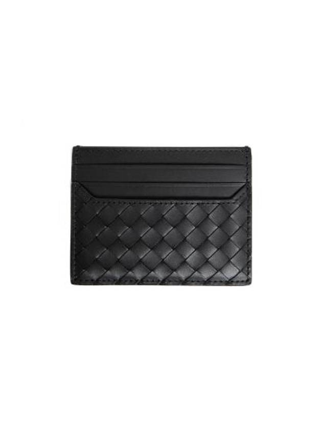 Bottega Veneta Piccolo Intrecciato Card Holder Black