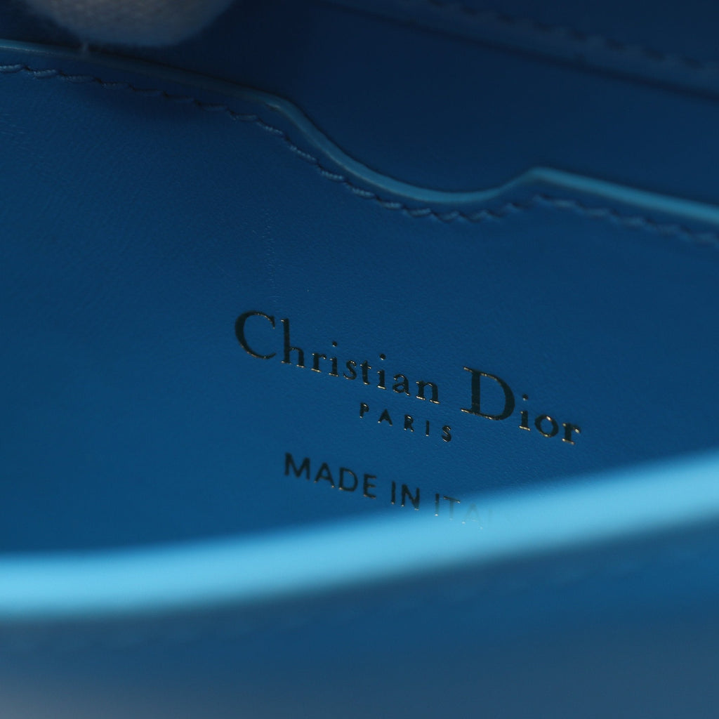 Dior 30 MONTAIGNE MICRO Montaigne Shoulder bag Leather Blue