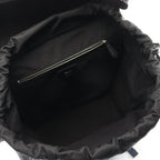 FENDI FF jacquard Drive Zucca Backpack Rucksack Leather Fabric Navy
