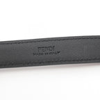 FENDI FF Belt Leather Black