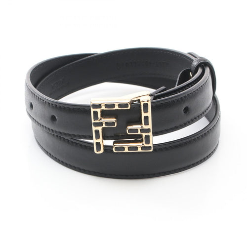 FENDI FF Belt Leather Black