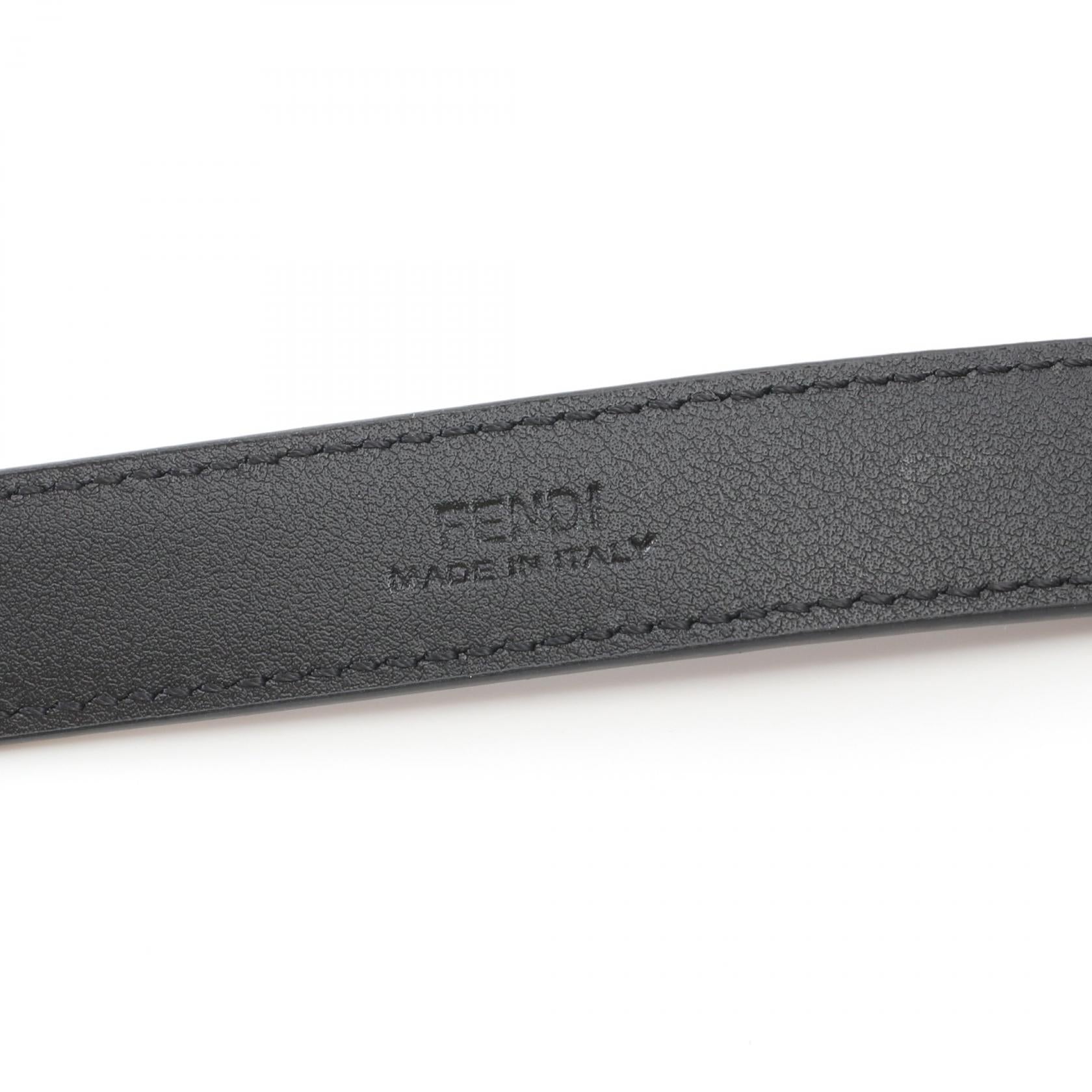 FENDI FF Belt Leather Black