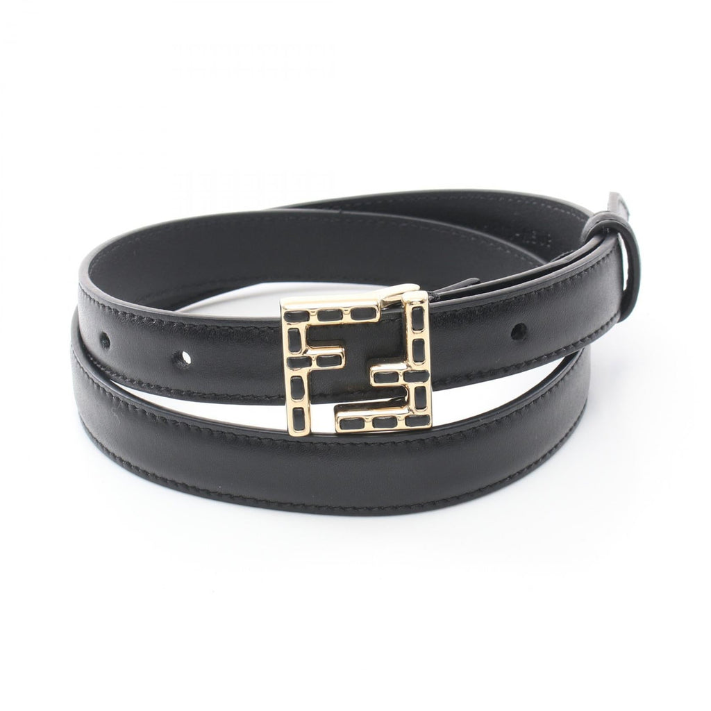 FENDI FF Belt Leather Black