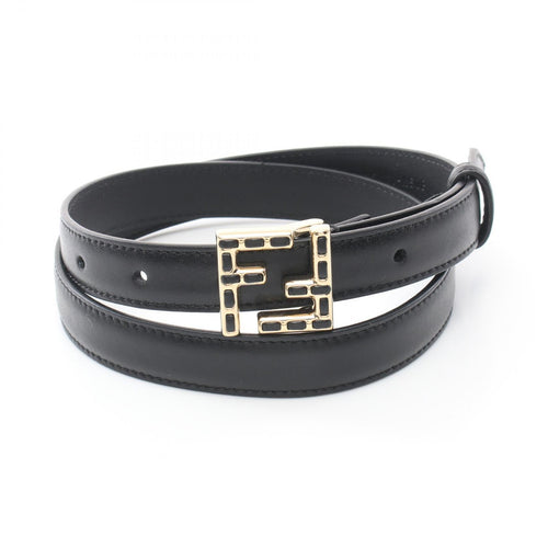 FENDI FF Belt Leather Black
