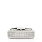 Fendi Nubuck Crystal Mini Baguette