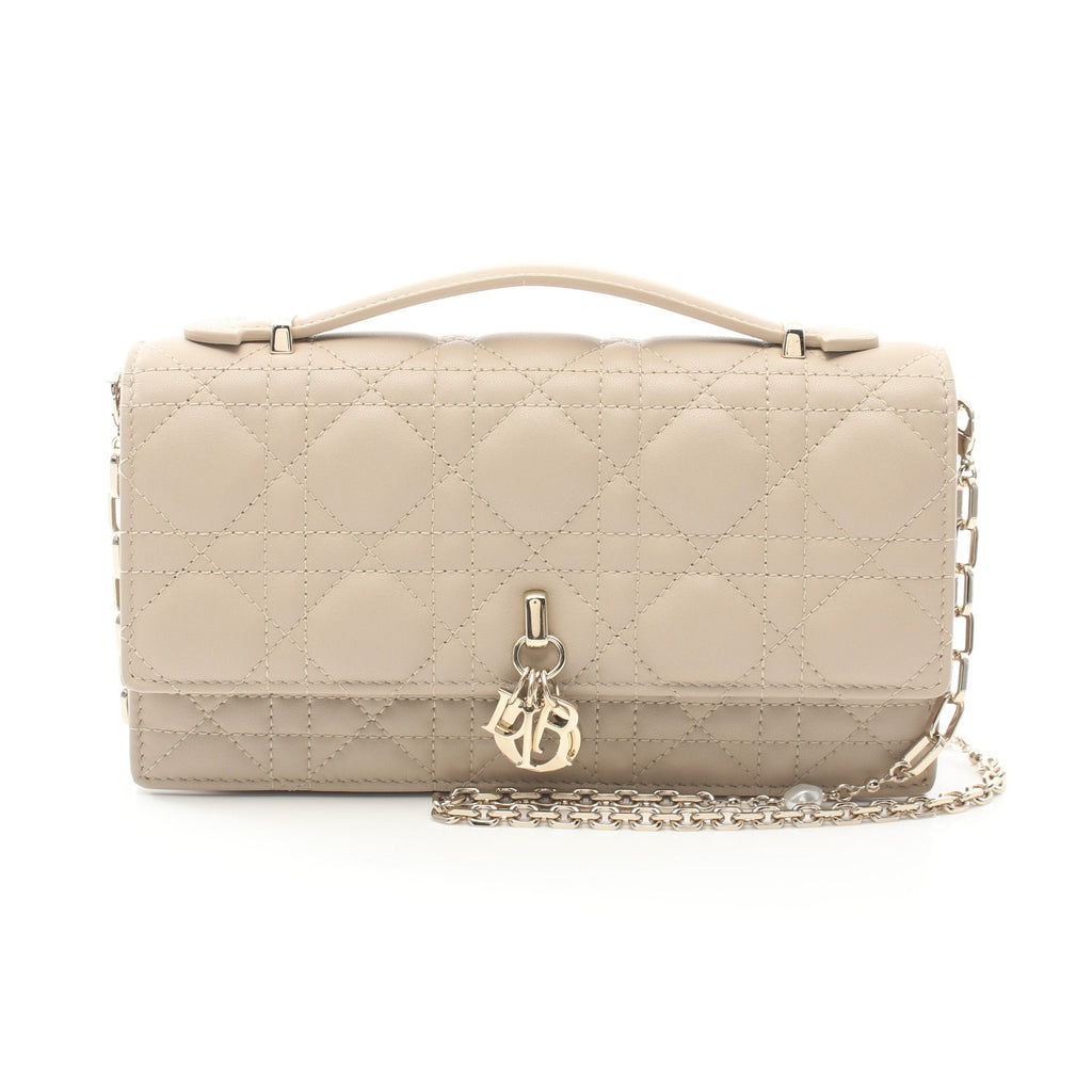 Dior MISS DIOR Mini bag Canage Handbag Leather Beige
