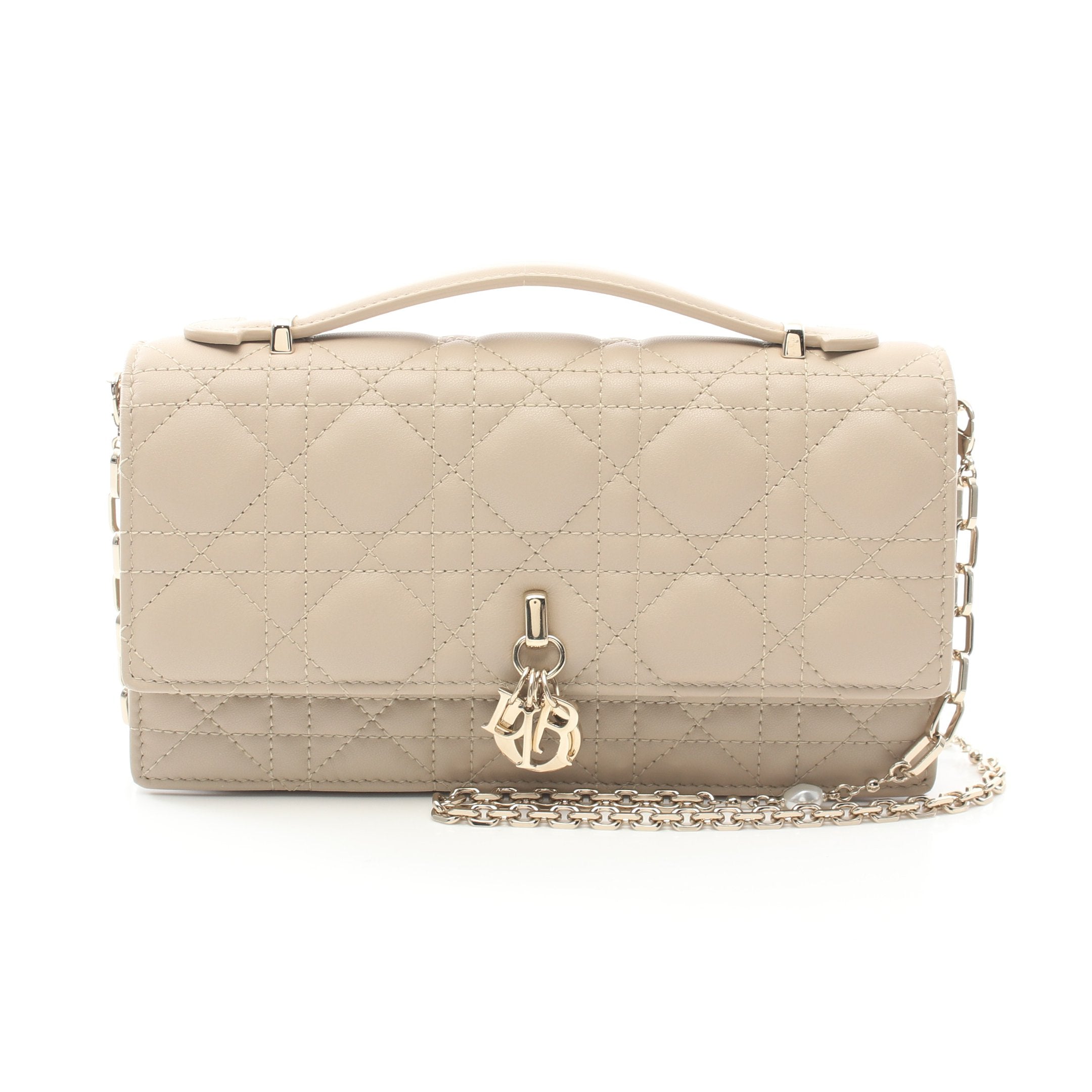 Dior MISS DIOR Mini bag Canage Handbag Leather Beige