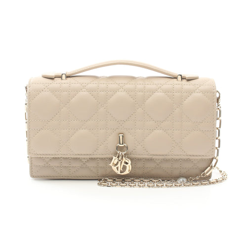 Dior MISS DIOR Mini bag Canage Handbag Leather Beige