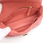 Dior CARO Karo Small Macro Cannage Chain shoulder bag Leather Pink