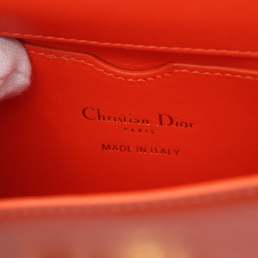 Dior 30 Montaigne Micro Shoulder bag Leather Orange