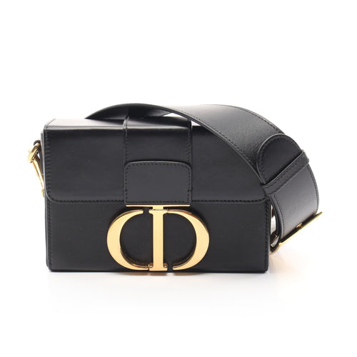 Dior 30 Montaigne Shoulder bag Leather Black