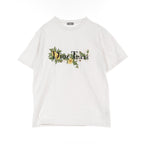 Dior DIOR * DENIM TEARS T-shirt Crew neck Embroidery Cotton White Multicolor