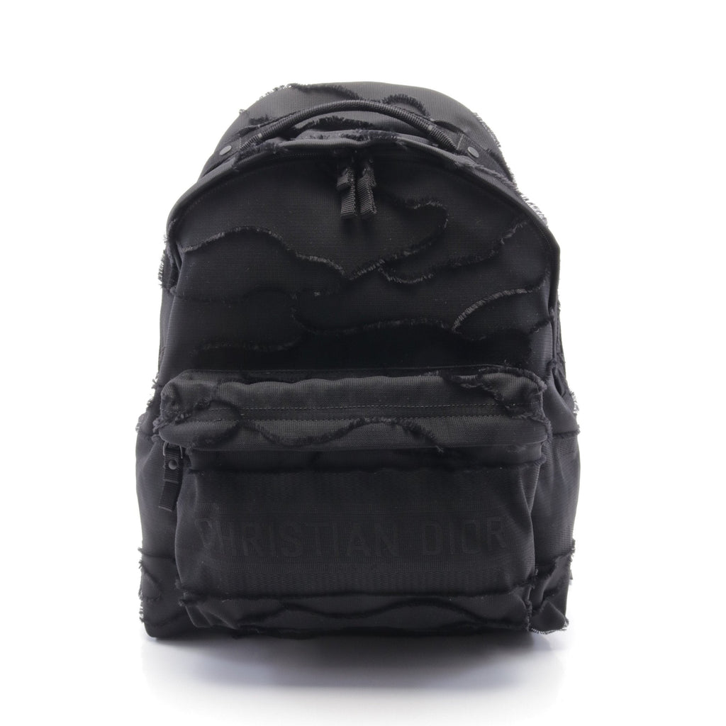 Dior Backpack Rucksack Canvas Black