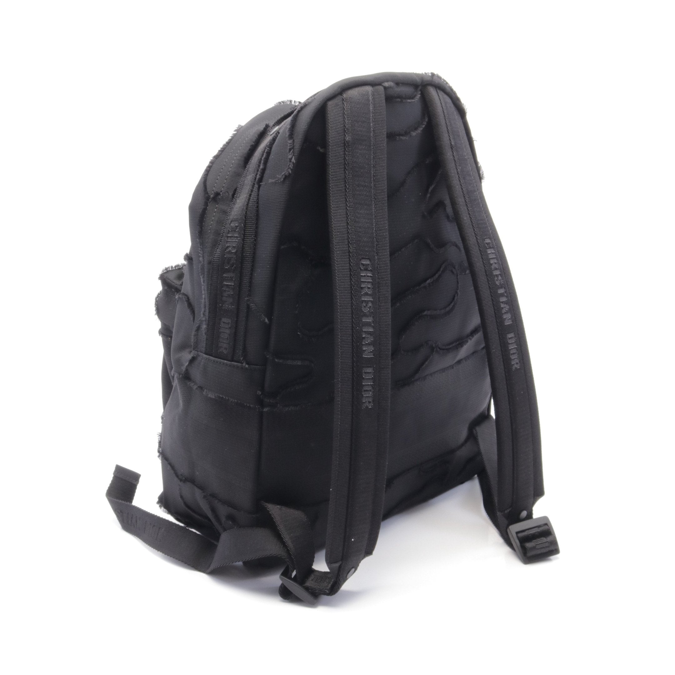 Dior Backpack Rucksack Canvas Black