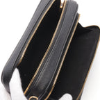 Dior Karo Double Pouch Shoulder bag Leather Black