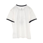 Dior T-shirt Crew neck Short sleeve Cotton Linen White Navy