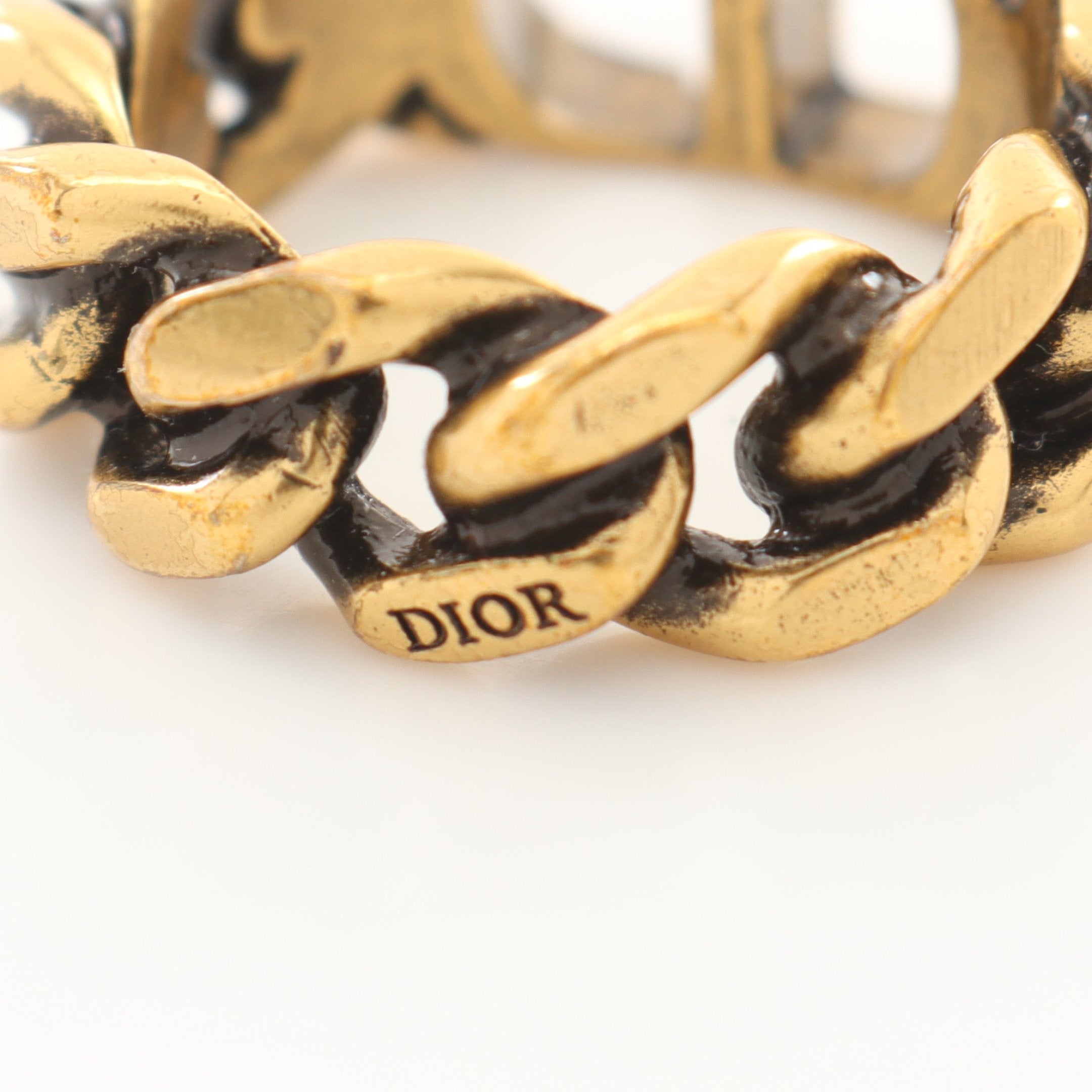 Dior CD logo Ring Ring GP Gold
