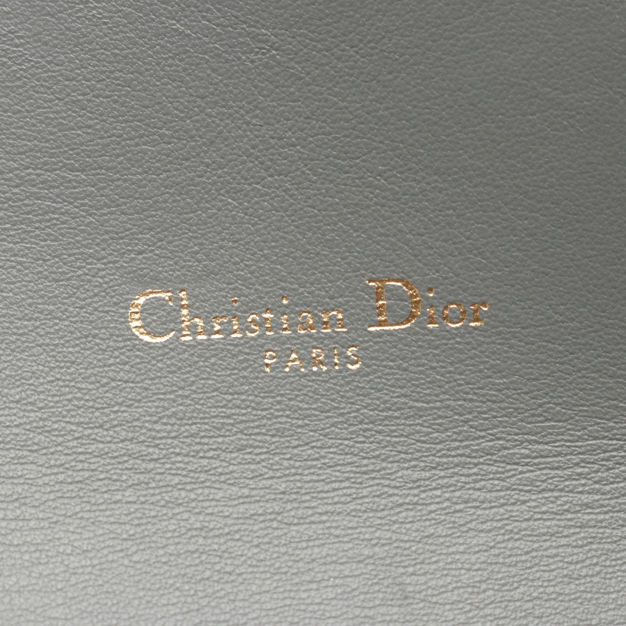 Dior Saddle Chain Pouch Small Oblique Chain wallet Canvas Gray
