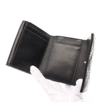 Dior Lotus Canage Trifold wallet Patent leather Black