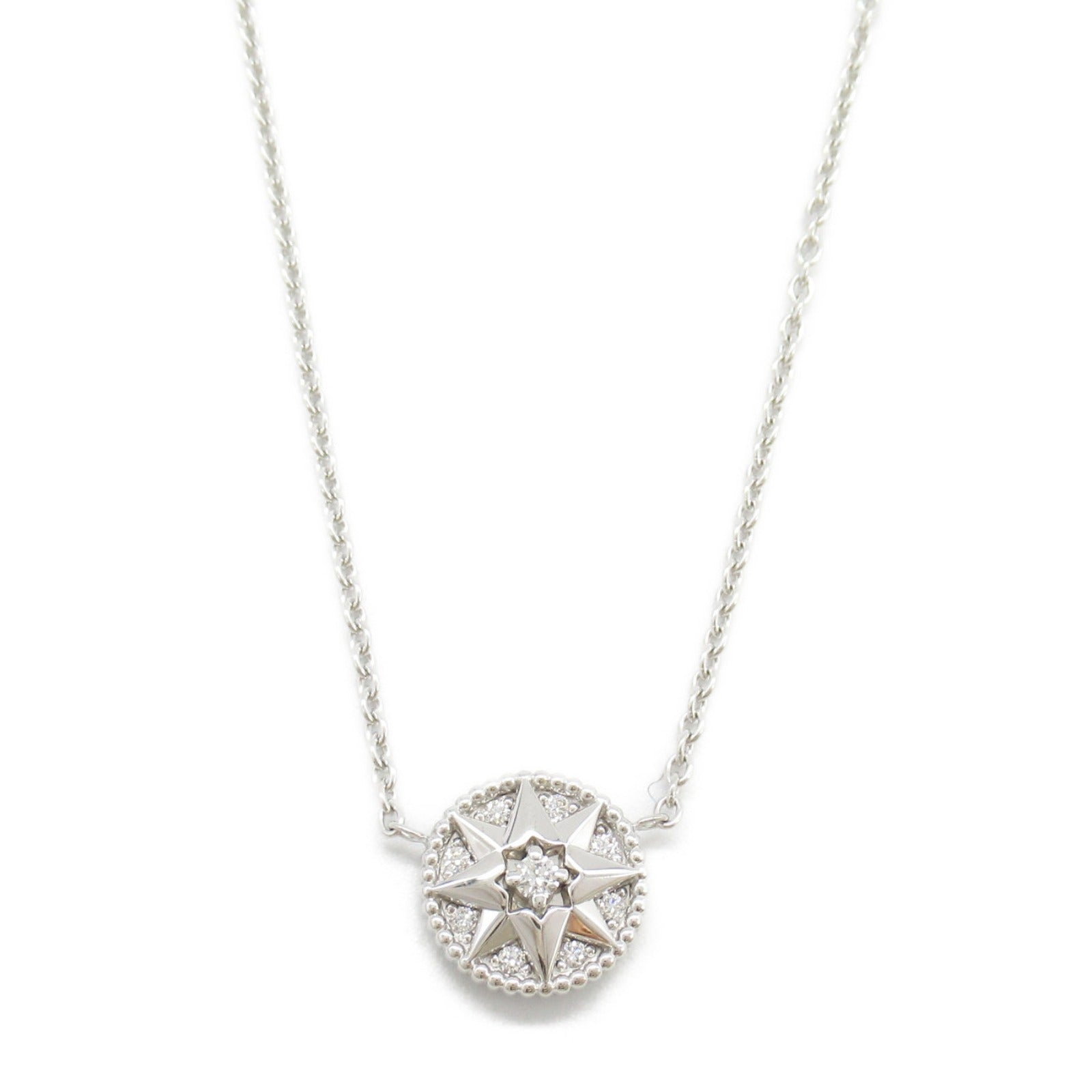 Dior Rose Thevan Diamond Necklace Necklace K18WG (white gold) Diamond Clear