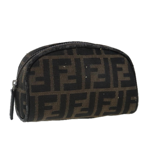 FENDI Zucca Canvas Pouch Brown96675