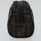 FENDI Zucca Canvas Pouch Brown96675