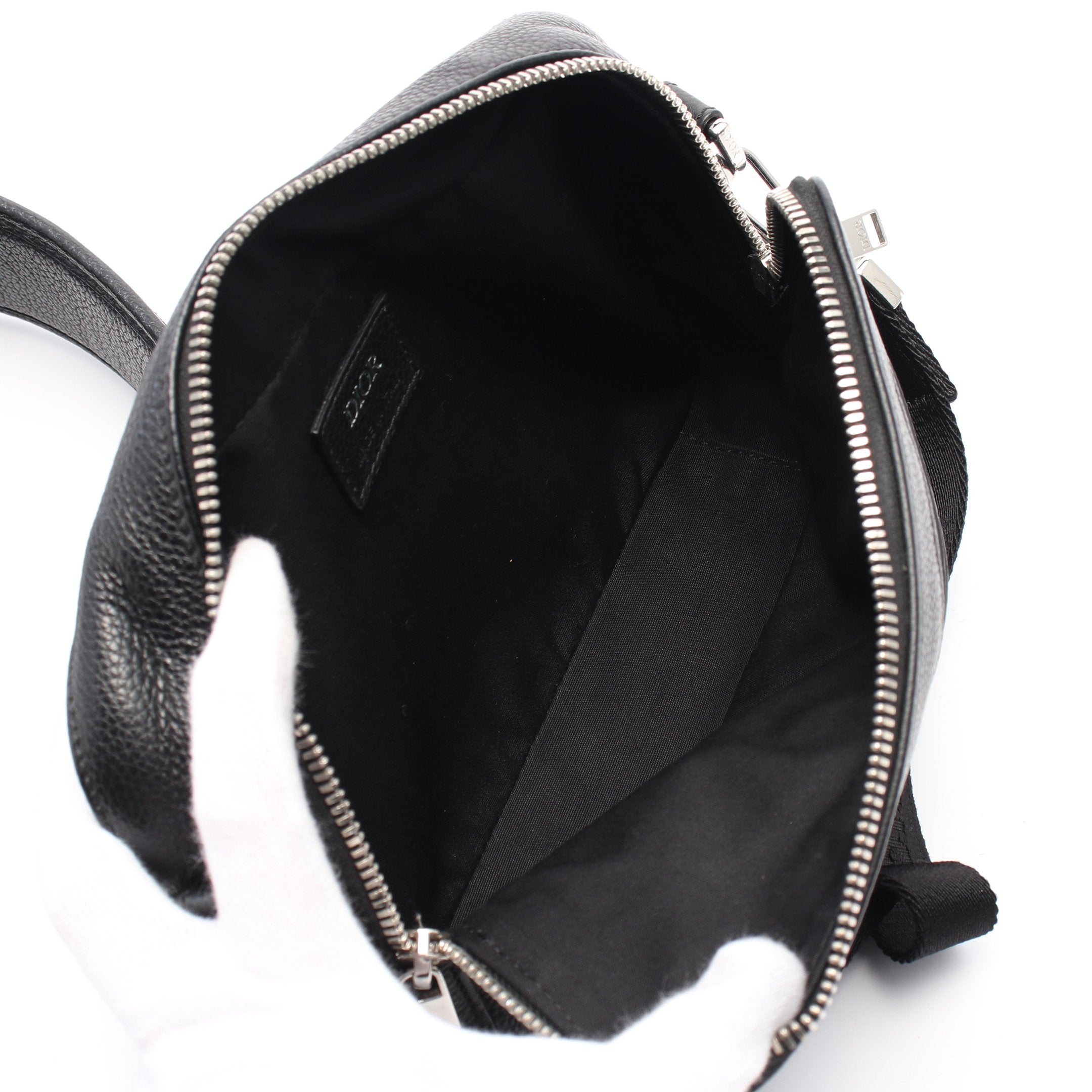 Dior Safari Messenger bag Shoulder bag Leather Black