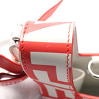 FENDI FENDI * MARC JACOBS MINI BUSTINA BUNNY Handbag Leather Red Off white 2WAY