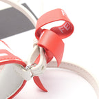 FENDI FENDI * MARC JACOBS MINI BUSTINA BUNNY Handbag Leather Red Off white 2WAY