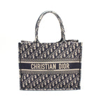 Dior BOOK TOTE Book tote Medium Handbag Tote bag Canvas Navy Beige