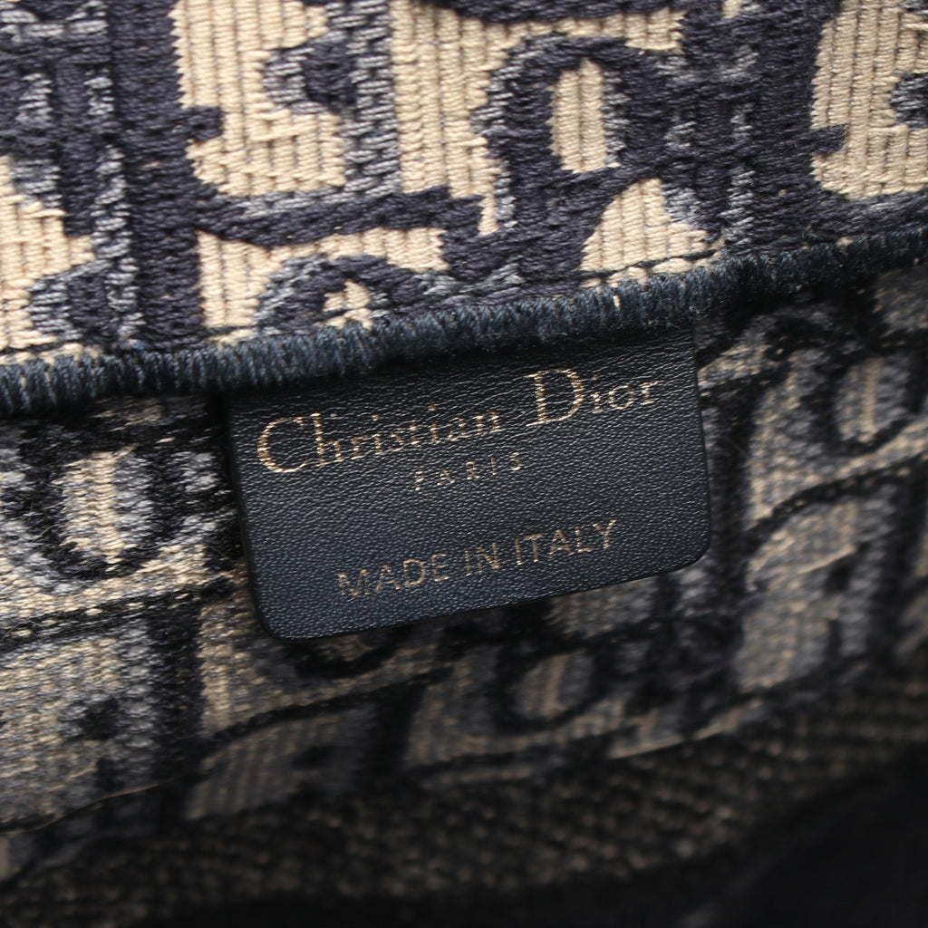 Dior BOOK TOTE Book tote Medium Handbag Tote bag Canvas Navy Beige
