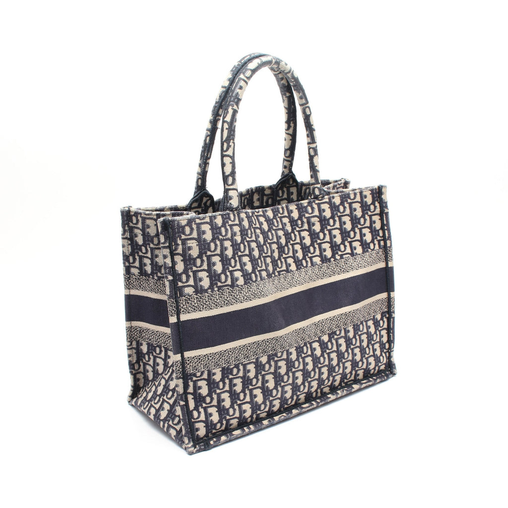 Dior BOOK TOTE Book tote Medium Handbag Tote bag Canvas Navy Beige