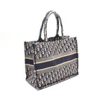 Dior BOOK TOTE Book tote Medium Handbag Tote bag Canvas Navy Beige