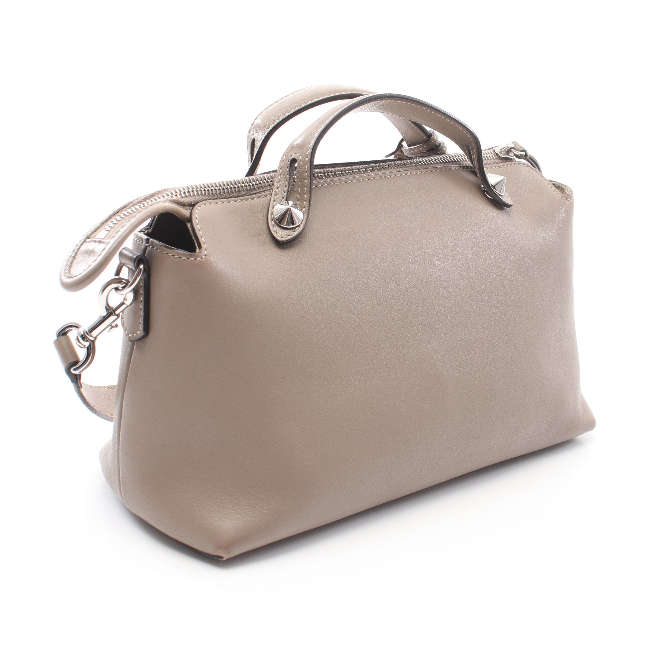 FENDI BY THE WAY MEDIUM By the way Medium Handbag Leather Gray beige 2WAY