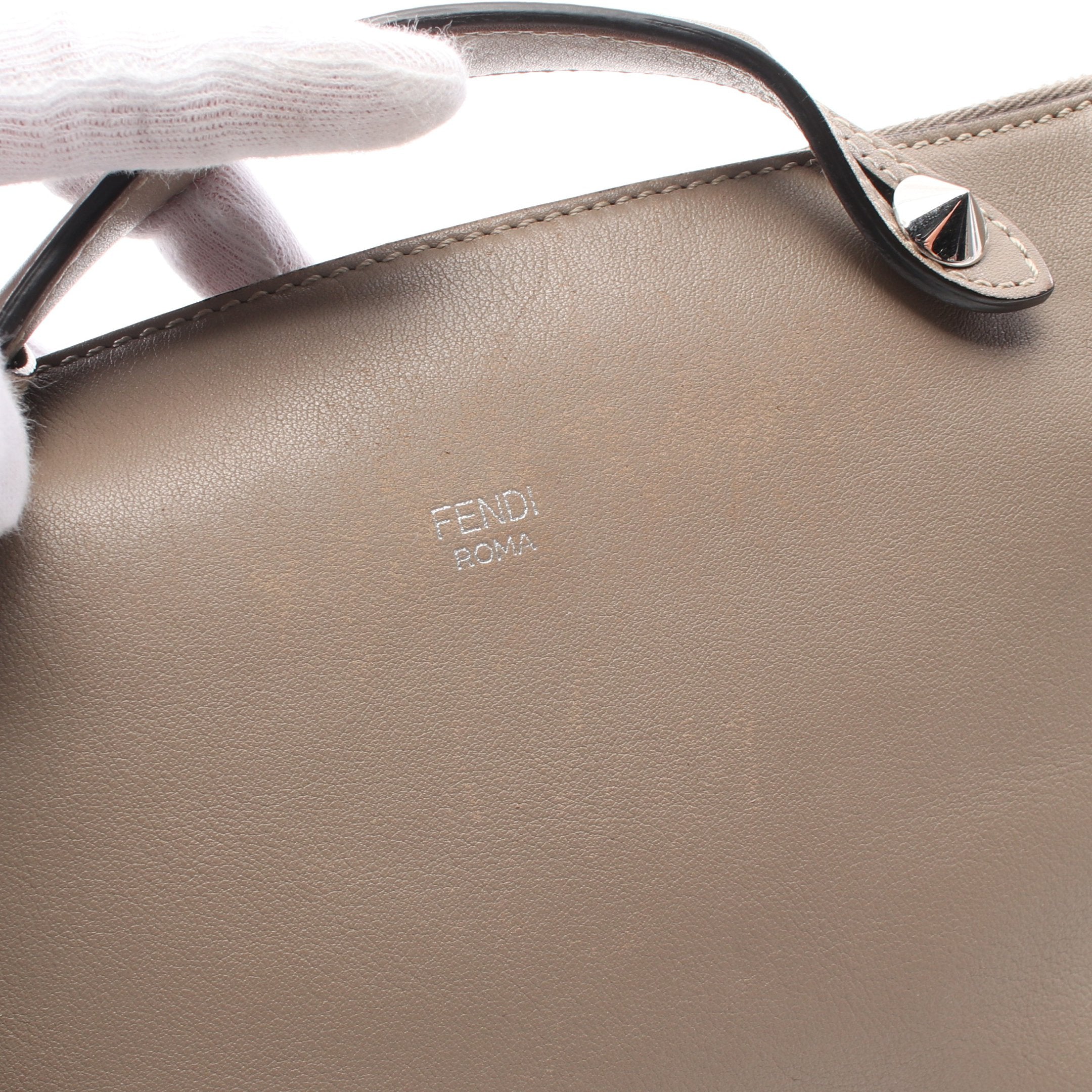 FENDI BY THE WAY MEDIUM By the way Medium Handbag Leather Gray beige 2WAY