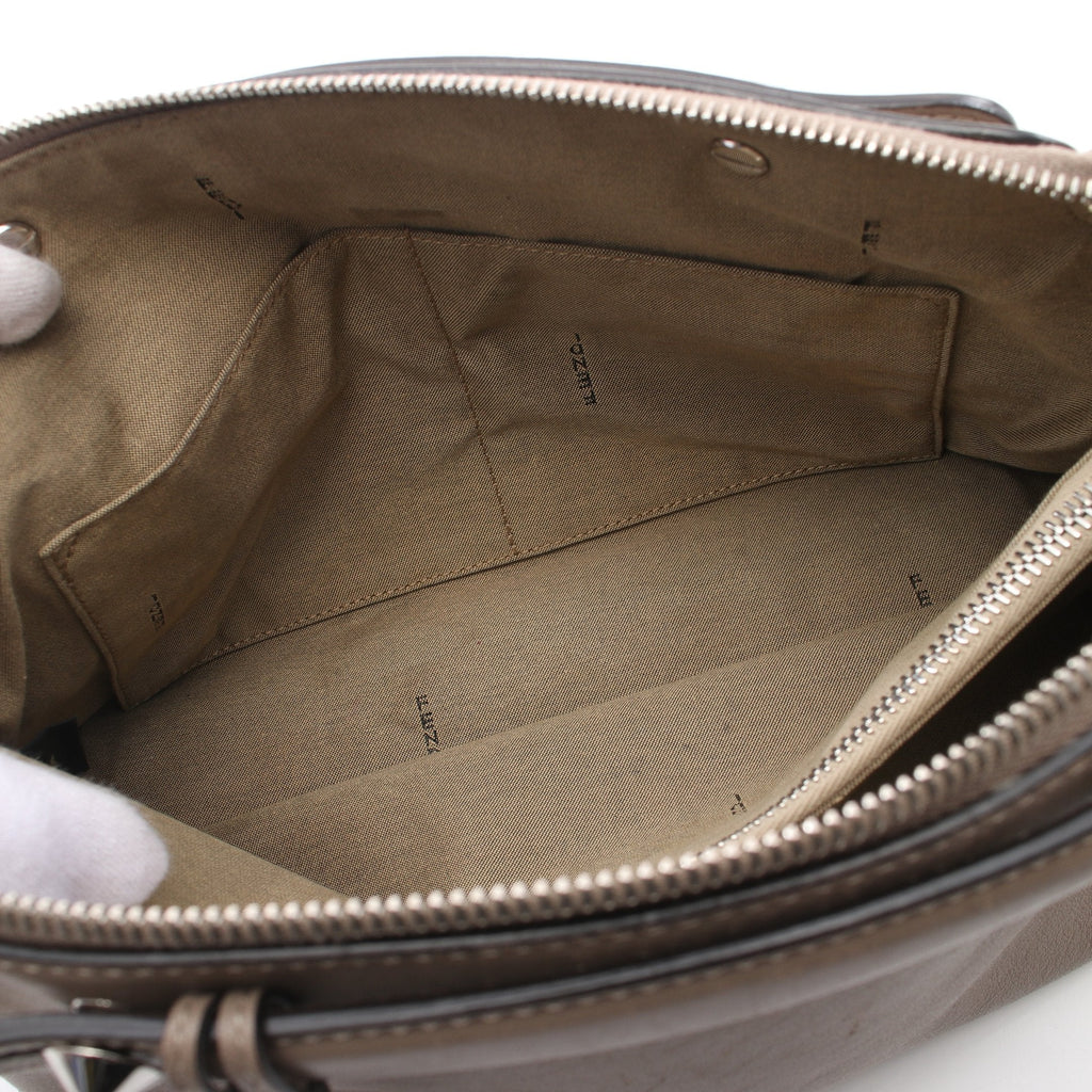 FENDI BY THE WAY MEDIUM By the way Medium Handbag Leather Gray beige 2WAY
