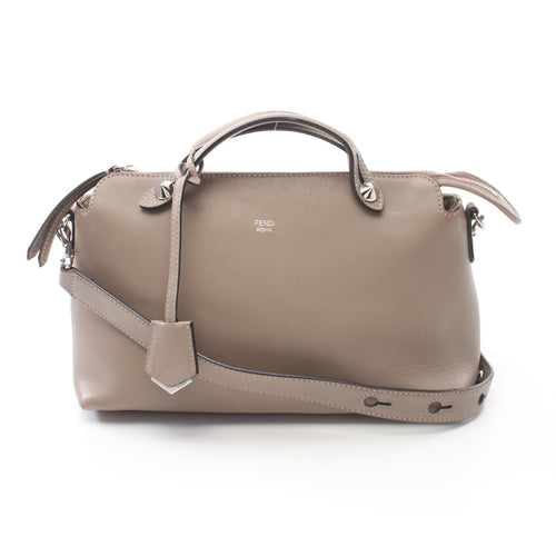 FENDI BY THE WAY MEDIUM By the way Medium Handbag Leather Gray beige 2WAY