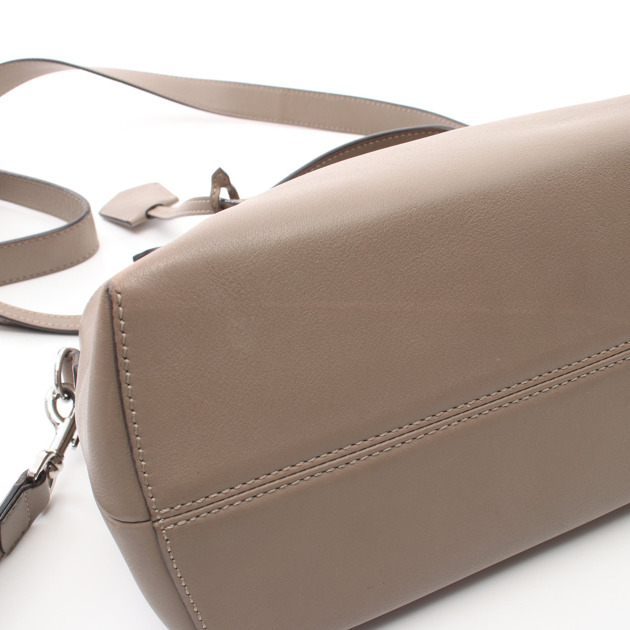 FENDI BY THE WAY MEDIUM By the way Medium Handbag Leather Gray beige 2WAY