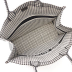 Dior BOOK TOTE Book tote Large Handbag Tote bag Houndstooth Canvas White Black