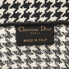 Dior BOOK TOTE Book tote Large Handbag Tote bag Houndstooth Canvas White Black
