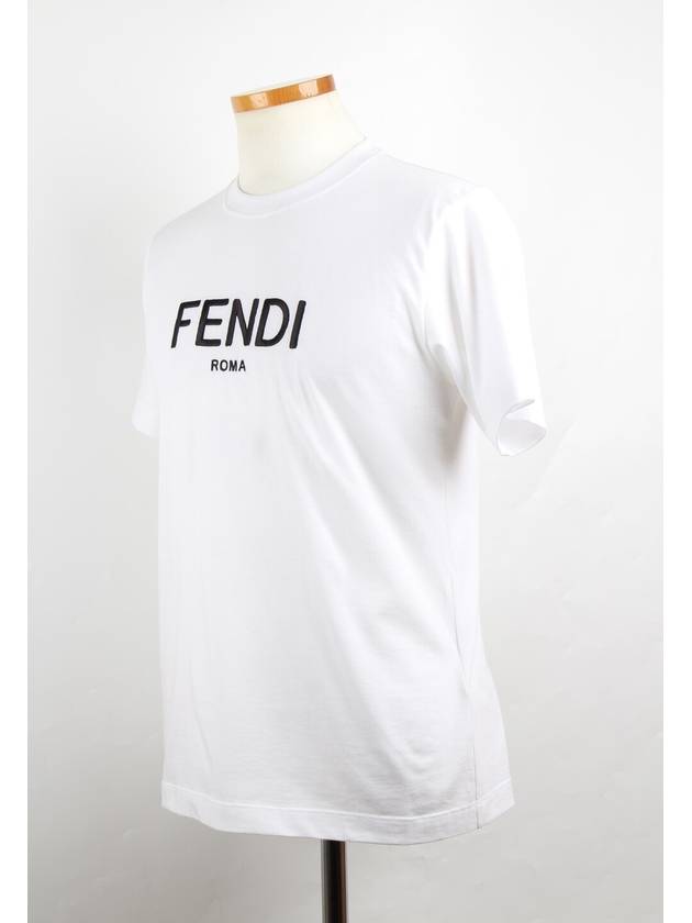 Fendi Rome Logo Short Sleeve T Shirt S
