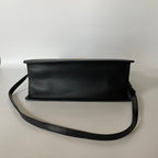 GUCCI Calfskin Medium Sylvie Top Handle Bag Black - NG102729