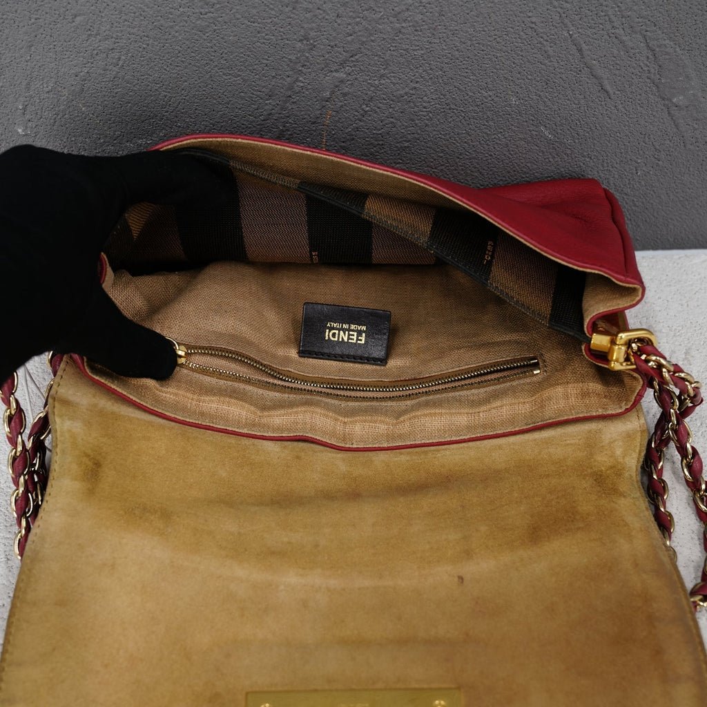 Fendi Leather Clia Crossbody Bag - '10s