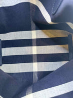 BURBERRY Black Canvas Floral Handbag