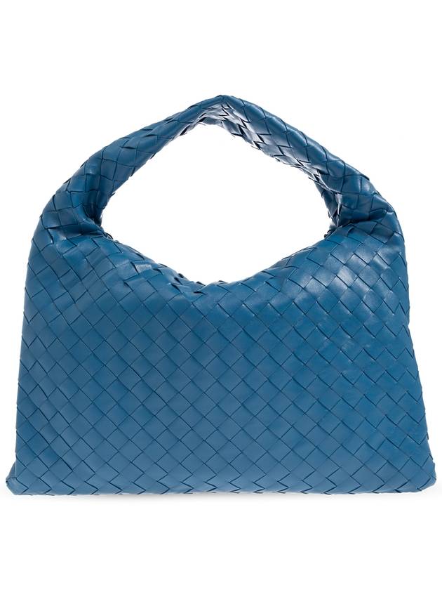 Bottega Veneta Intrecciato Small Hop Tote Bag Blue