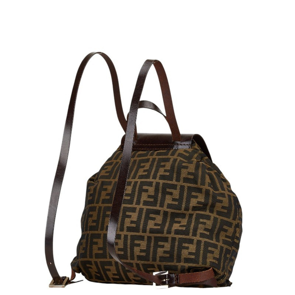 Fendi  Canvas Leather Backpack ()