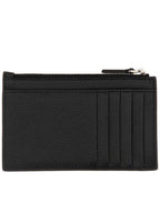Balenciaga Wave Logo Card Wallet Black