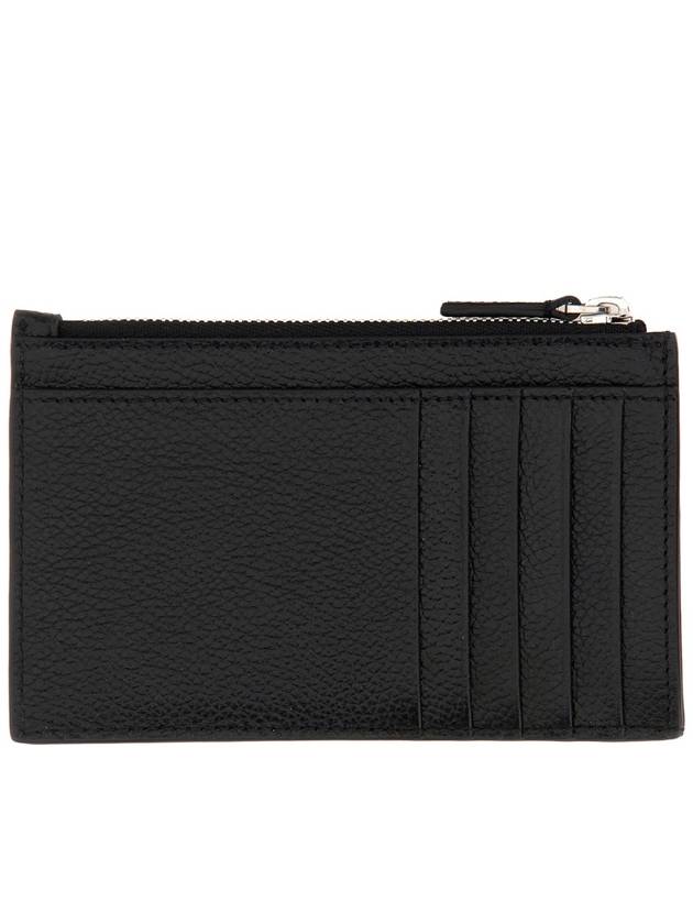 Balenciaga Wave Logo Card Wallet Black