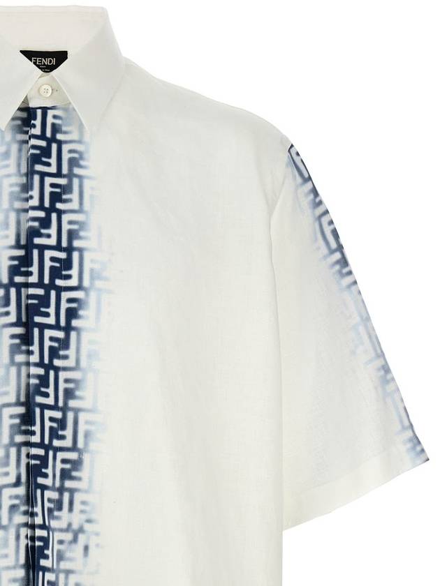 Fendi 24SS Shirt FS0966AN0RF0UB0 WHITE BLUE White